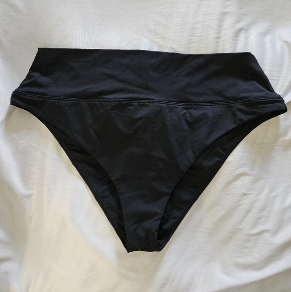 Prana Aurelia Classic Black High-Waist Bikini Bottom Size XS & XL - Picture 3 of 7